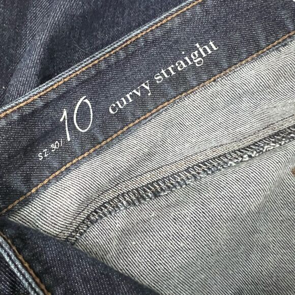 Loft Curvy Straight leg jeans Vintage Dark Wash Size 10/30 - Picture 6 of 16